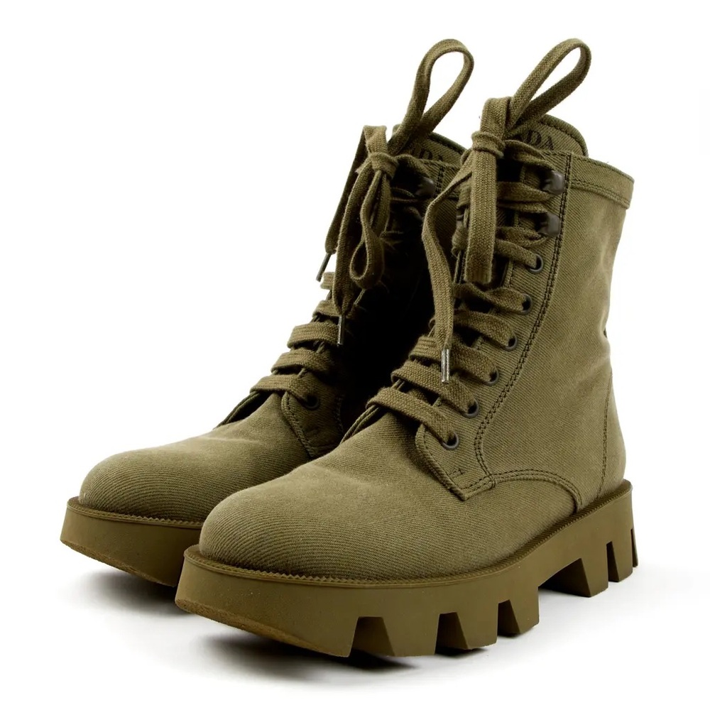 PRADA cloth biker boots 🥾
